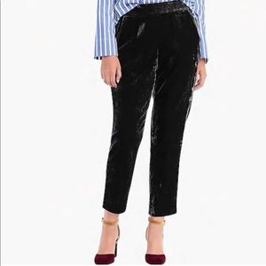 J. Crew Velvet Easy Pull-On Pant